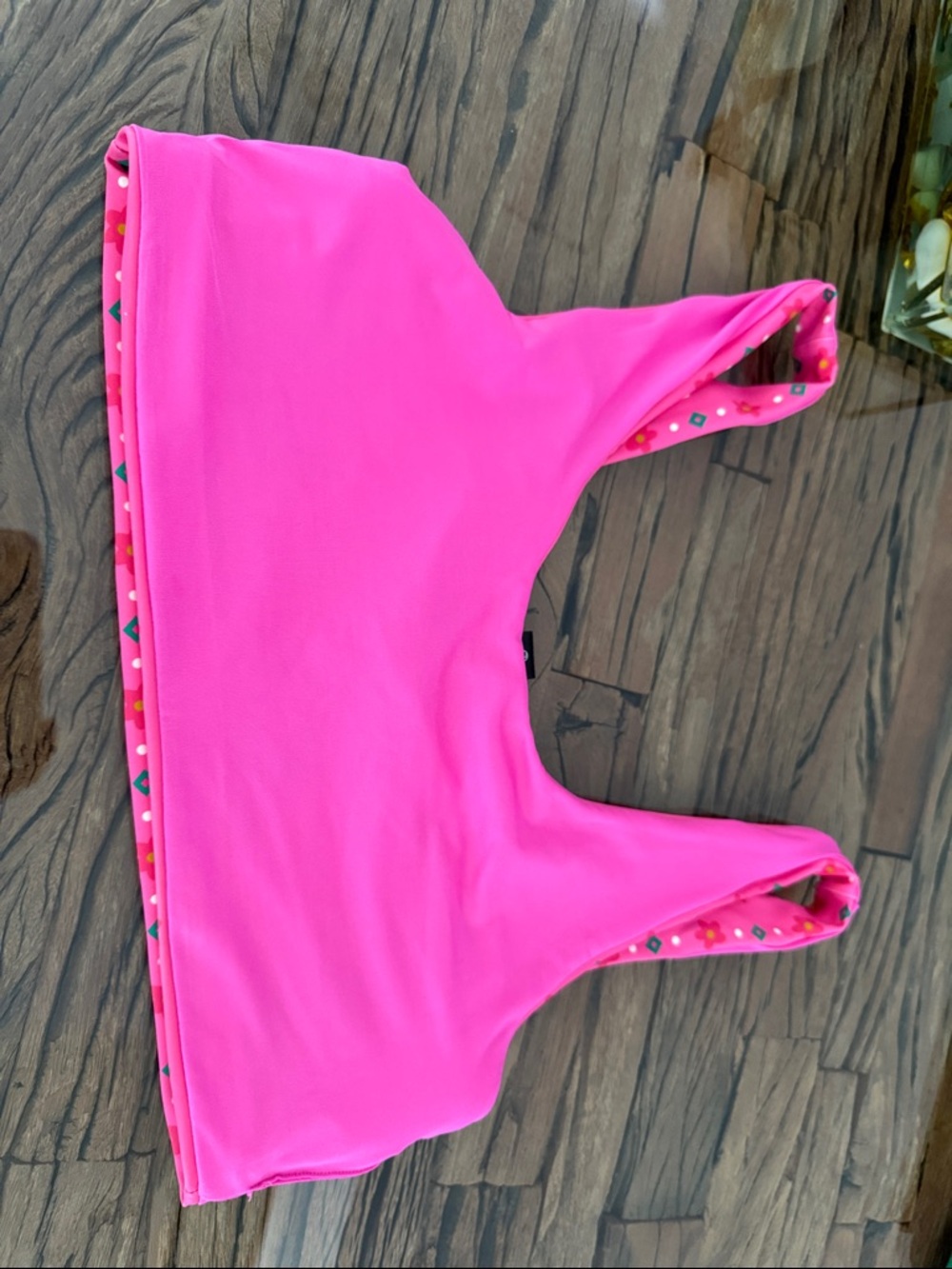 Beach Riot Francis Top Passion Floral Sport Bikini Top Large - Picture 8 of 9